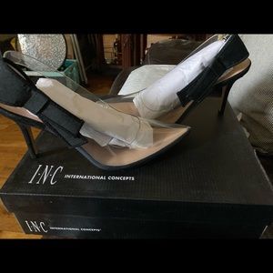 NEW INC 
Clear /translucent Coletta slingback pumps Size 9 Brand New